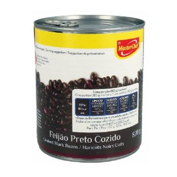 Feijão Preto Master Chef, 820 g