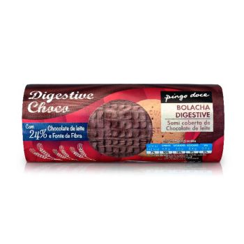 Bolacha Digestive com Chocolate Pingo Doce, 300 g