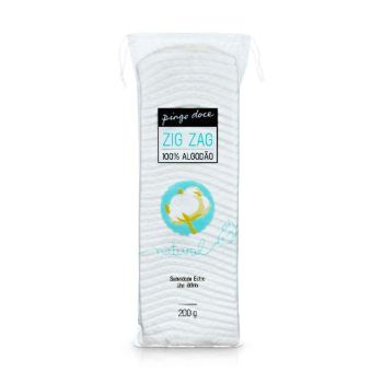 Algodão Zig Zag Pingo Doce, 200 g