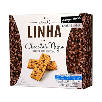 Barras de Cereais Pingo Doce Linha Chocolate Negro, 6x23 g