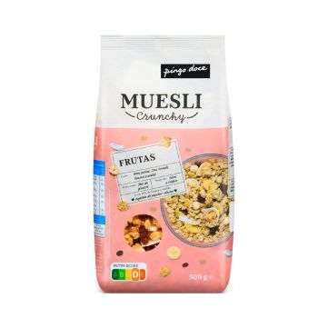 Muesli Crunchy Pingo Doce Frutas, 500 g