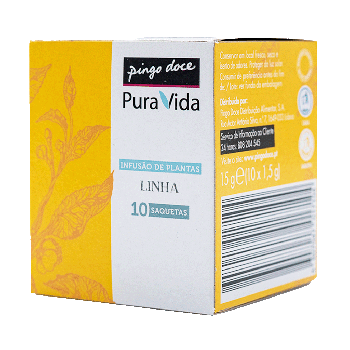 Chá Infusão de Plantas Pingo Doce Pura Vida Linha, 10 Saquetas