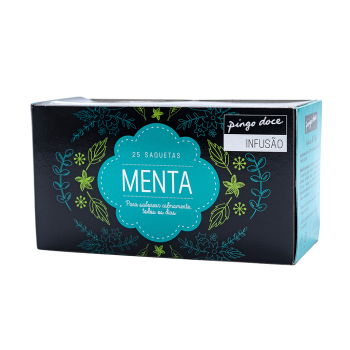 Chá Infusão de Menta Pingo Doce, 25 Saquetas