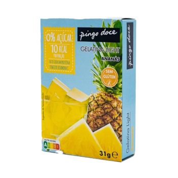 Gelatina Light Pingo Doce Ananás, 31g