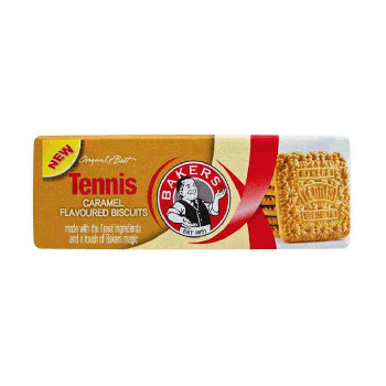Bolachas Bakers Tennis Sabor Caramelo, 200 g