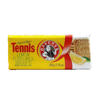 Bolachas Bakers Tennis Sabor Limão, 200 g
