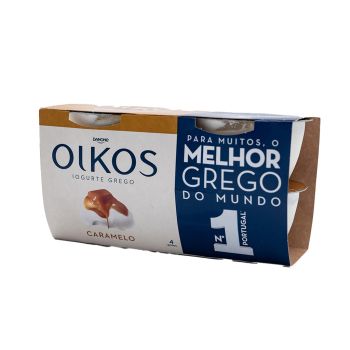 Iogurte Grego Oikos Danone Caramelo, 4x115g