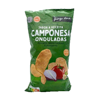 Batatas Fritas Onduladas Pingo Doce Receita Camponesa, 170 g