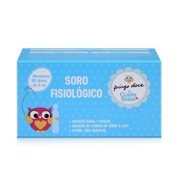 Soro Fisiológico Pingo Doce Cuida Bebé Monodoses, 30x5ml