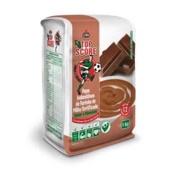 Papa Instantânea de Farinha de Milho Fortificada Top Score Chocolate, 1kg
