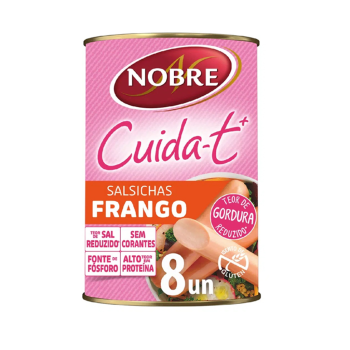 Salsicha Frango Nobre Cuida-T Lata, 8 Unidades