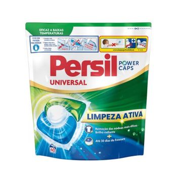 Detergente Cápsulas Persil Power Caps Universal, 40 Doses