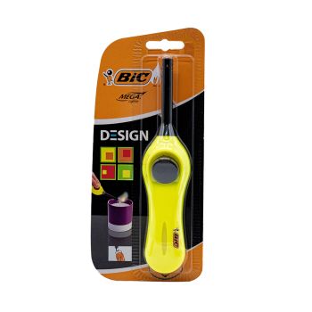 Acendedor Multiusos BIC Mega Design Amarelo, 1Un