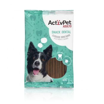 Snack Dental ActivPet para Cães Adultos Raças Médias e Grandes, 400g