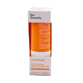 Protetor Solar Facial Stick Be Beauty Invisível SPF50+, 12ml