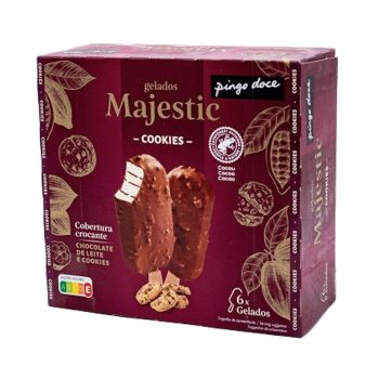 Sorvete Majestic Pingo Doce, 6 Unidades