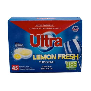 Pastilhas para Máquina de Loiça One Limão Ultra, 45 Unidades