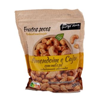 Amendoim e Caju Pingo Doce com Mel e Sal, 200g
