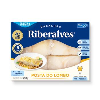 Bacalhau Posta do Lombo Riberalves, 500g