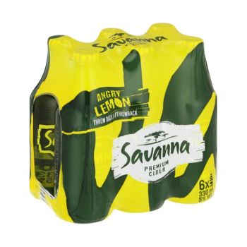 Sidra Savanna Dry Limão, 6 x 330 ml
