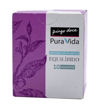 Infusão de Plantas Pura Vida Equilíbrio, 10 Saquetas