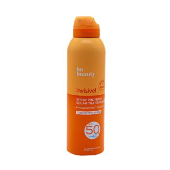 Protetor Solar Spray Transparente Be Beauty SPF 50+, 200 ml