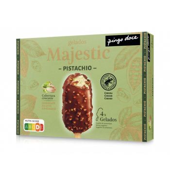 Gelado Majestic Pingo Doce Pistáchio, 4 Unidades