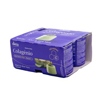 Gelatina Láctea Mimosa Colagénio Kiwi & Aloe Vera, 4x120g
