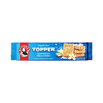Bolacha Bakers Topper Baunilha, 125 g