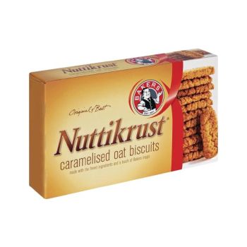 Bolachas Nuttikrust Bakers Caramelizadas de Aveia, 200g