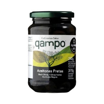 Azeitonas Pretas Qampo, 210g