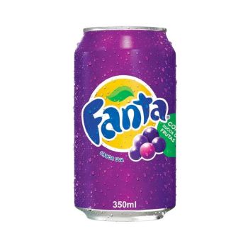 Refrigerante Fanta Uva Lata, 330ml