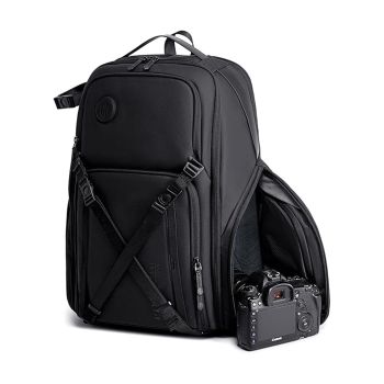 Mochila para Fotógrafo  Profissional Arctic Hunter B00575, Preta