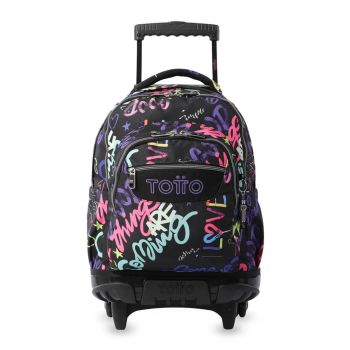 Mochila Escolar com Rodas Totto, Letry