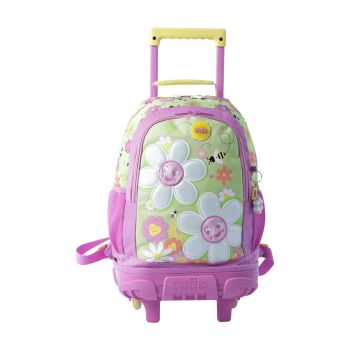 Mochila Escolar com Rodas Totto Margarita, Tamanho M