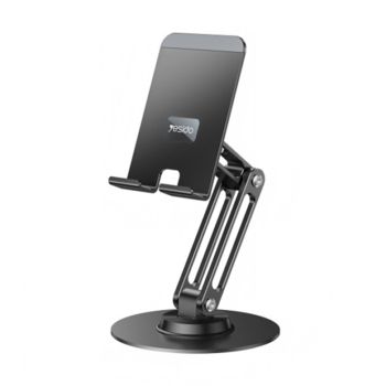 Suporte de Mesa Rotativo para Telefone Yesido C300, Preto