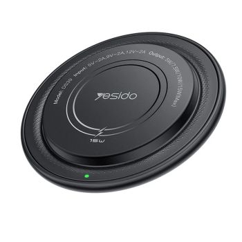 Carregador Magnético sem Fio Yesido DS39 Fast Charge 15W, Preto