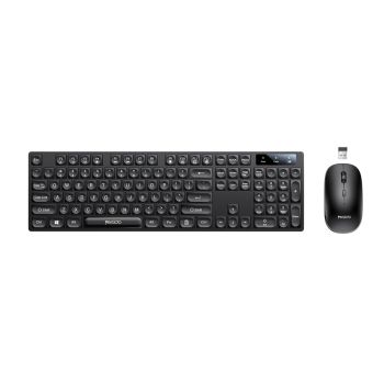 Kit Teclado e Mouse sem Fio Yesido KB42 2.4G, Preto