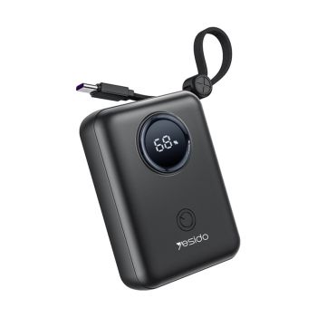Power Bank com Cabo Yesido YP64 22,5W 10000mAh