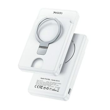 Power Bank Yesido YP73 com Carregamento sem Fio e Localizador, 5000mAh