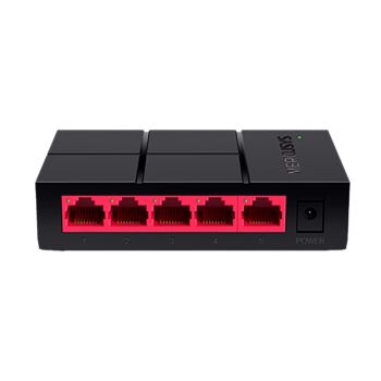 Switch de Rede Mercusys Gigabit 5 Portas Ethernet, Preto
