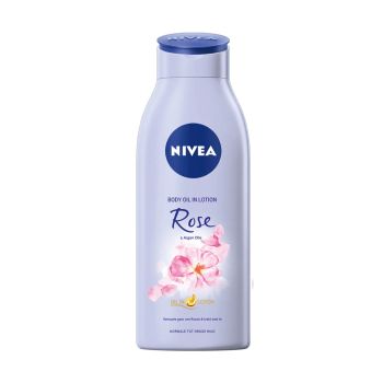 Loção Corporal Nivea Óleo de Rosa e Óleo de Argão, 400ml