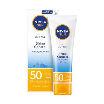 Protetor Solar Facial Shine Control FPS50 Nivea Sun, 50ml
