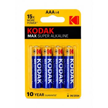 Pilhas Kodak AAA MAX Super Alkaline