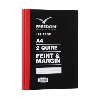 Caderno A4 Freedom Capa Dura Preto, 192 Folhas