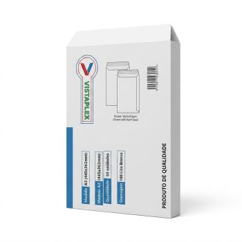 Envelope Branco Saco Vistaplex 100g, A3