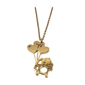 Colar Feminino Inox Dourado 20375