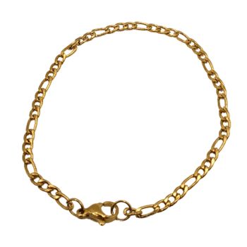 Mascote Masculino Inox Dourado 30393