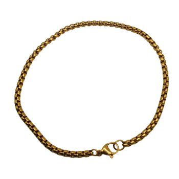 Mascote Masculino Inox Dourado 30421