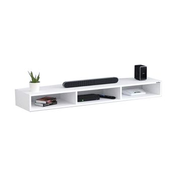 Rack TV Rectangular 300mm x 200mm x 1500mm, branco